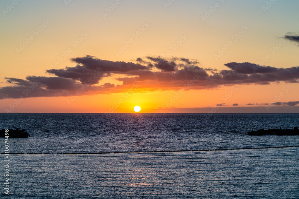 Sunset On Amadores Beach-Puerto Rico,Gran C.,Spain