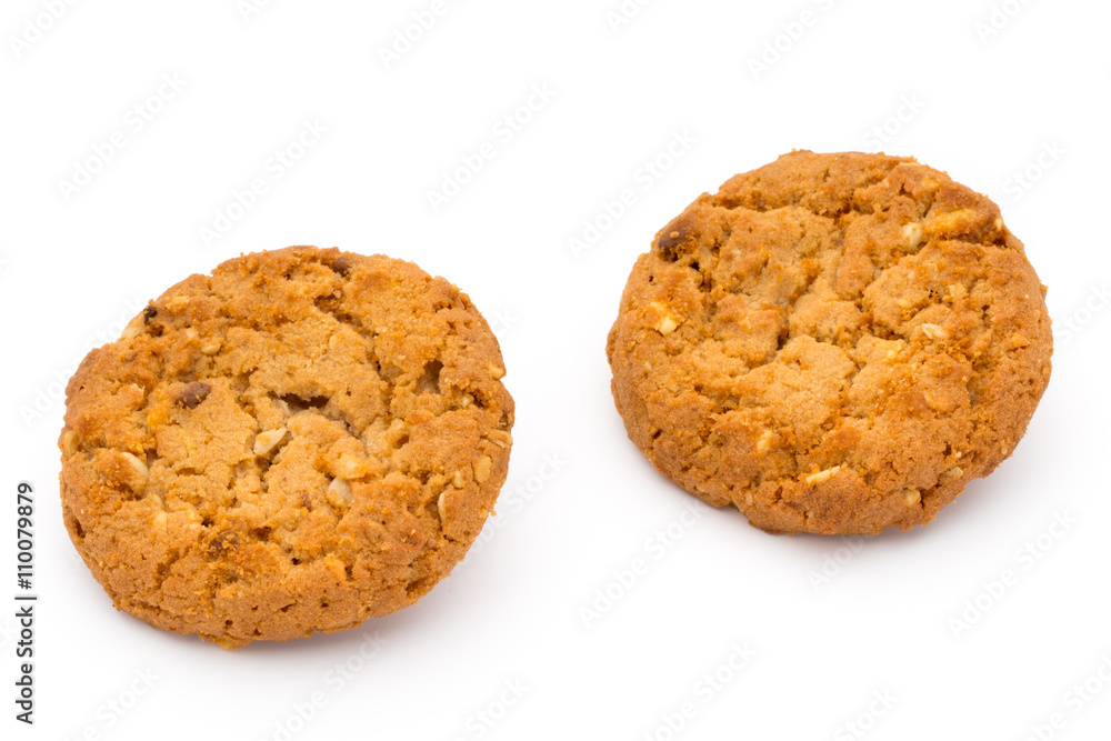 Oatmeal cookies with isolated background. Oatmeal cookies with isolated background.