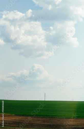 поля, небо, земля, 