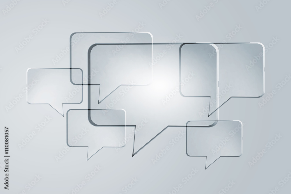 Speech glass icon Speech glass icon