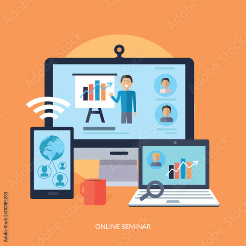 Business Online Seminar Concept