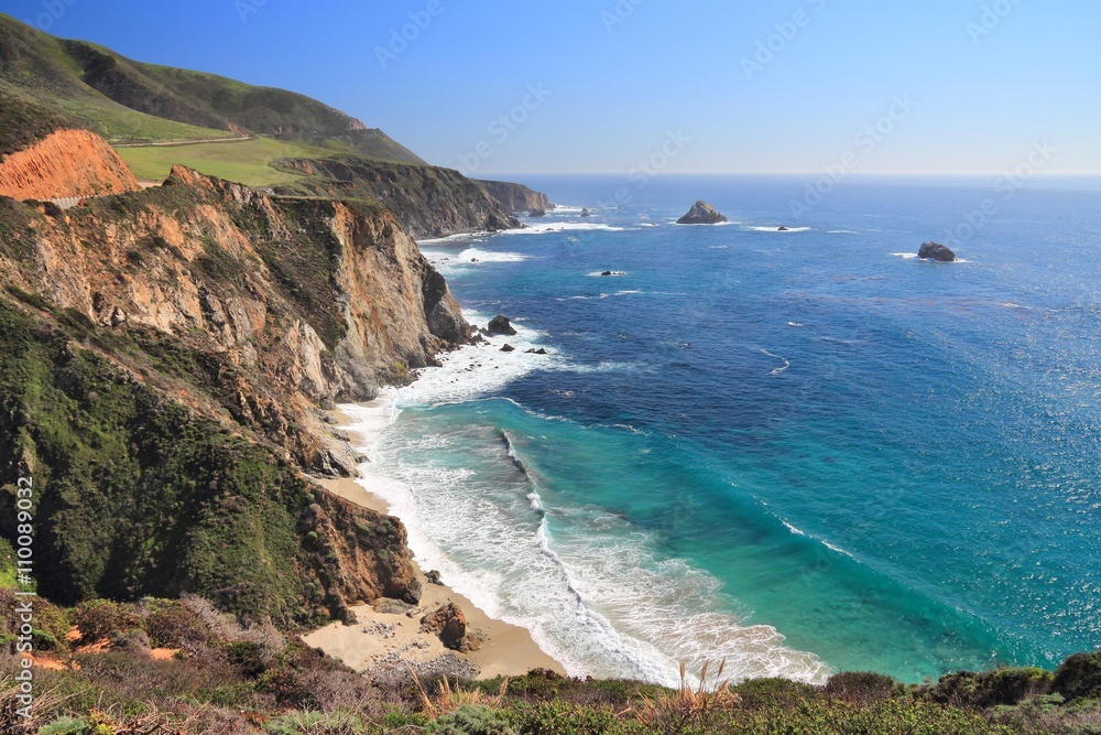 California landscape in Big Sur