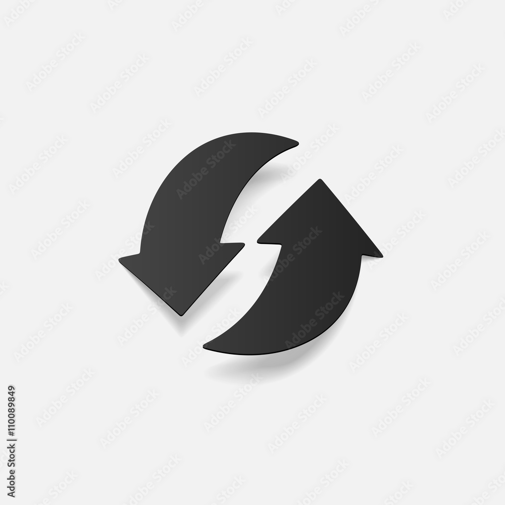 realistic design element: arrow recycling realistic design element: arrow recycling