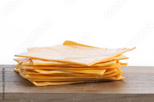 thin slices of cheddar cheese