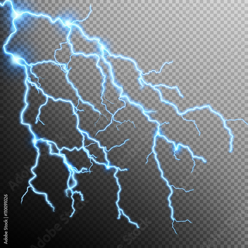 Electric Storm - lightning bolt. EPS 10