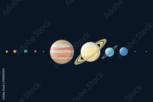 planet in our galaxy with black background and real size