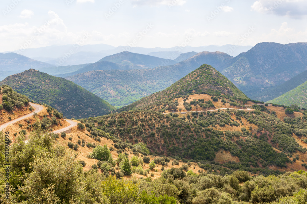 Obraz premium Горные холмы Греции