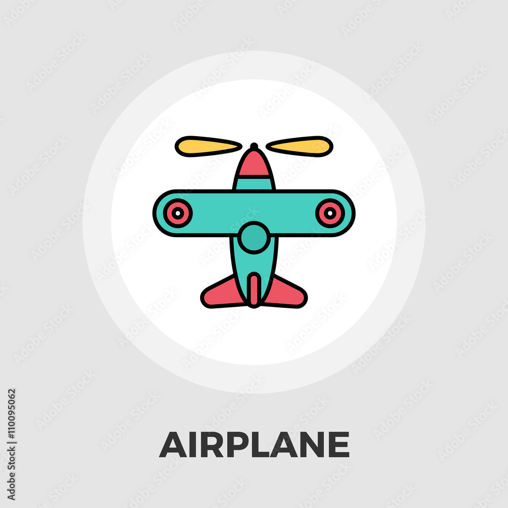 Airplane Flat Icon Airplane Flat Icon