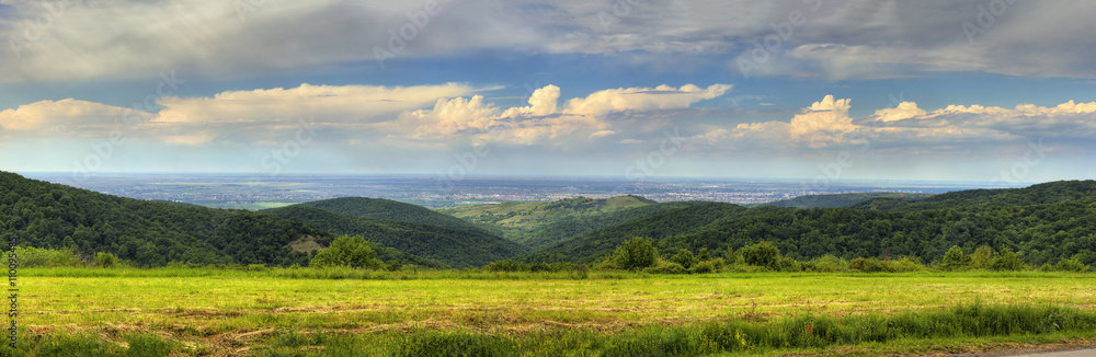 Beautiful panorama of Fruska gora