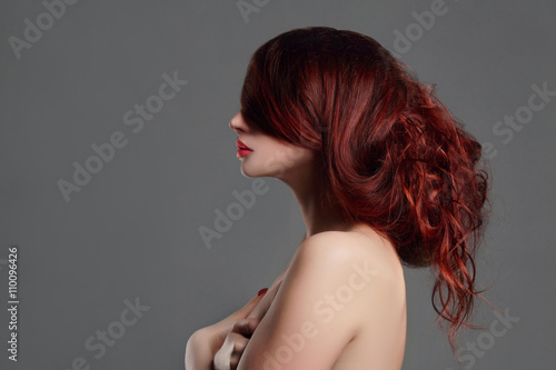 nude woman with red hair