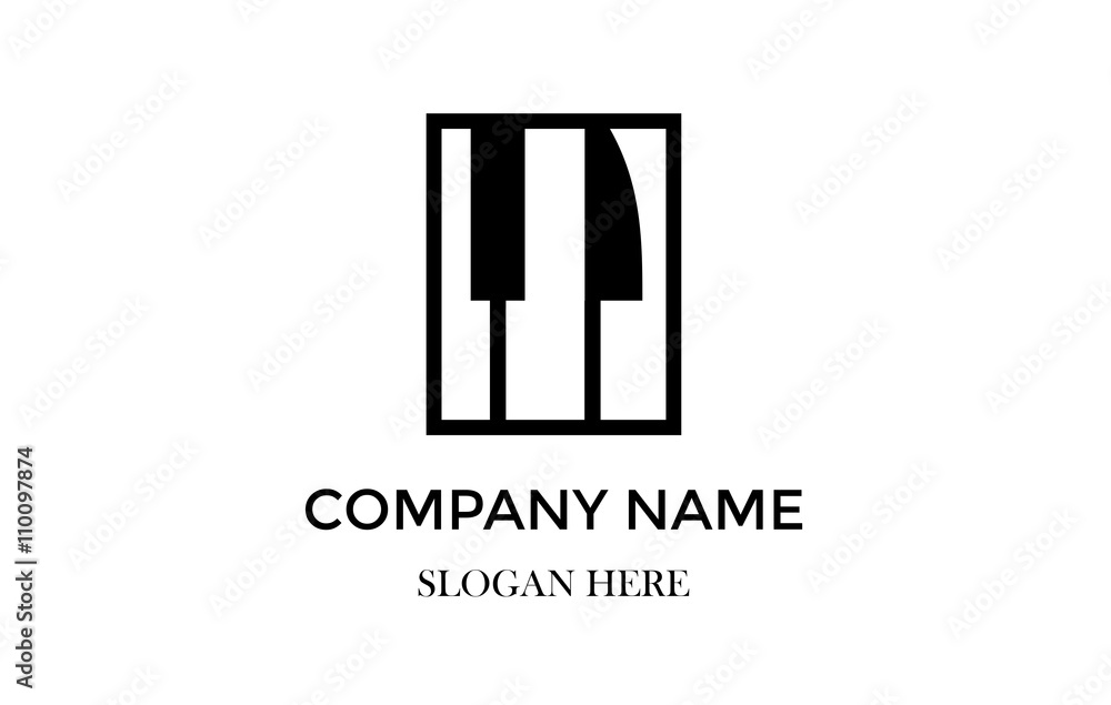 Music business company logo Music business company logo