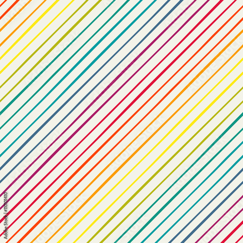 Seamless pattern with rainbow diagonal stripes