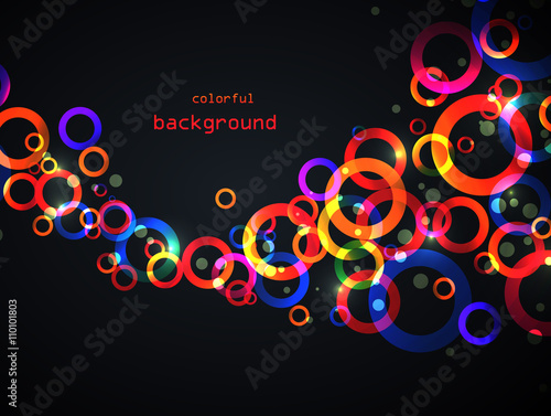 Abstract colored circles