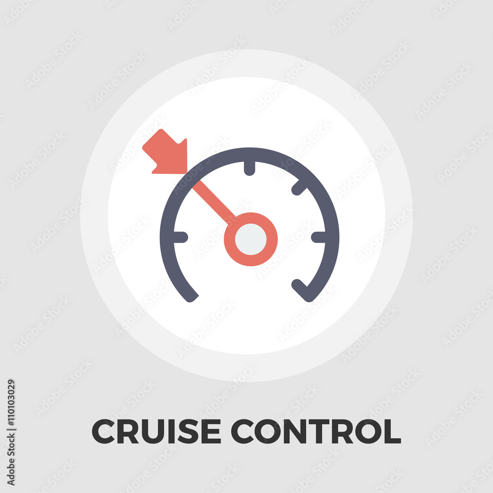 Cruise control flat icon Cruise control flat icon