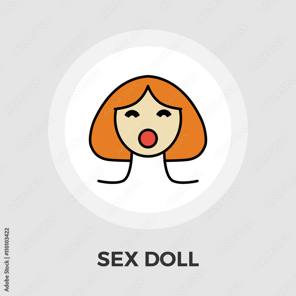 Sex doll flat icon Sex doll flat icon