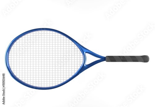 blue tennis racket