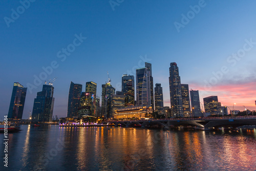 View of the Singapore by night - Landscape © Rochu_2008
