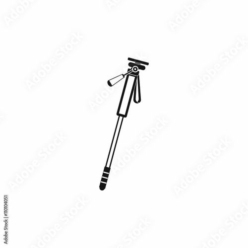Monopod icon, simple style