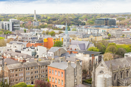 Photography Aerial view of Dublin, Ireland