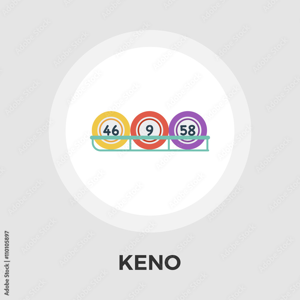 Keno vector flat icon Keno vector flat icon