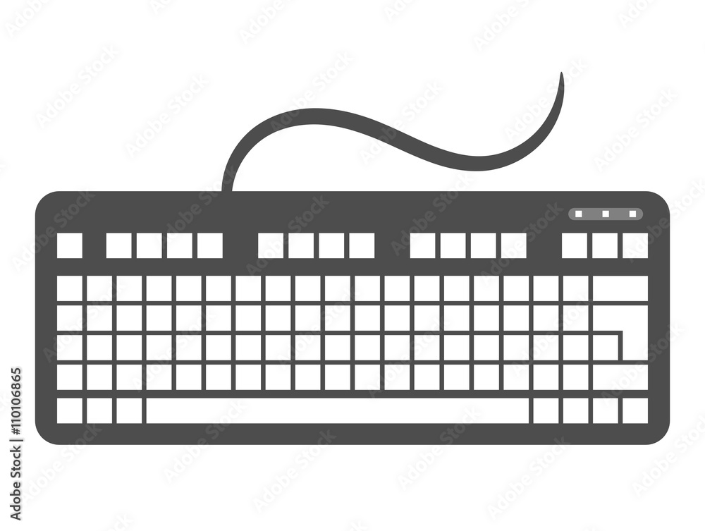 Keyboard icon. Keyboard clip art. Isolated Stock Vector | Adobe Stock