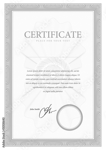 Certificate and diplomas template.