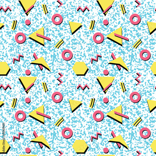 Seamless abstract pattern fashion 80-90s