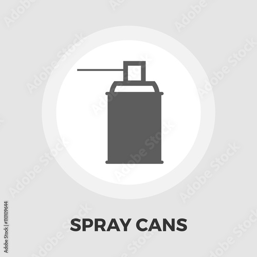 Spray with chemicals icon flat