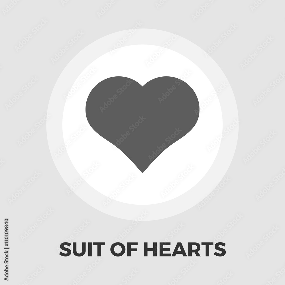 Card suit icon flat Card suit icon flat