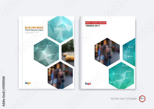Abstract cover design, business brochure template layout, report