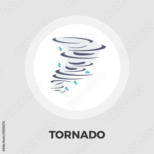 Tornado icon flat