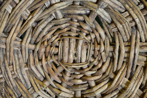 Konstfotografi background bottom of a wicker basket closeup