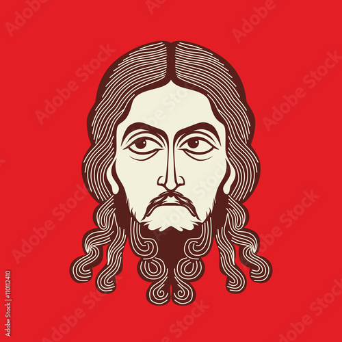 Face of Jesus Christ hand drawn