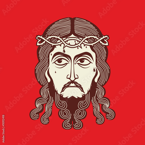 Face of Jesus Christ hand drawn