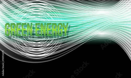 Vector modern abstract background with transparent lines and gre