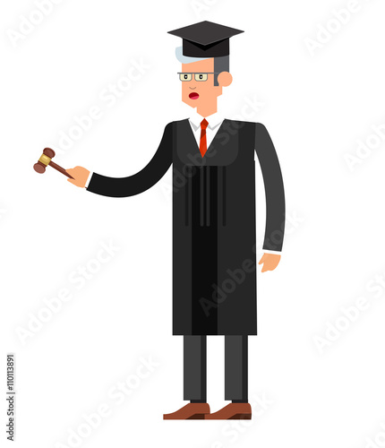 Law horizontal banner set with judical system elements isolated vector illustration