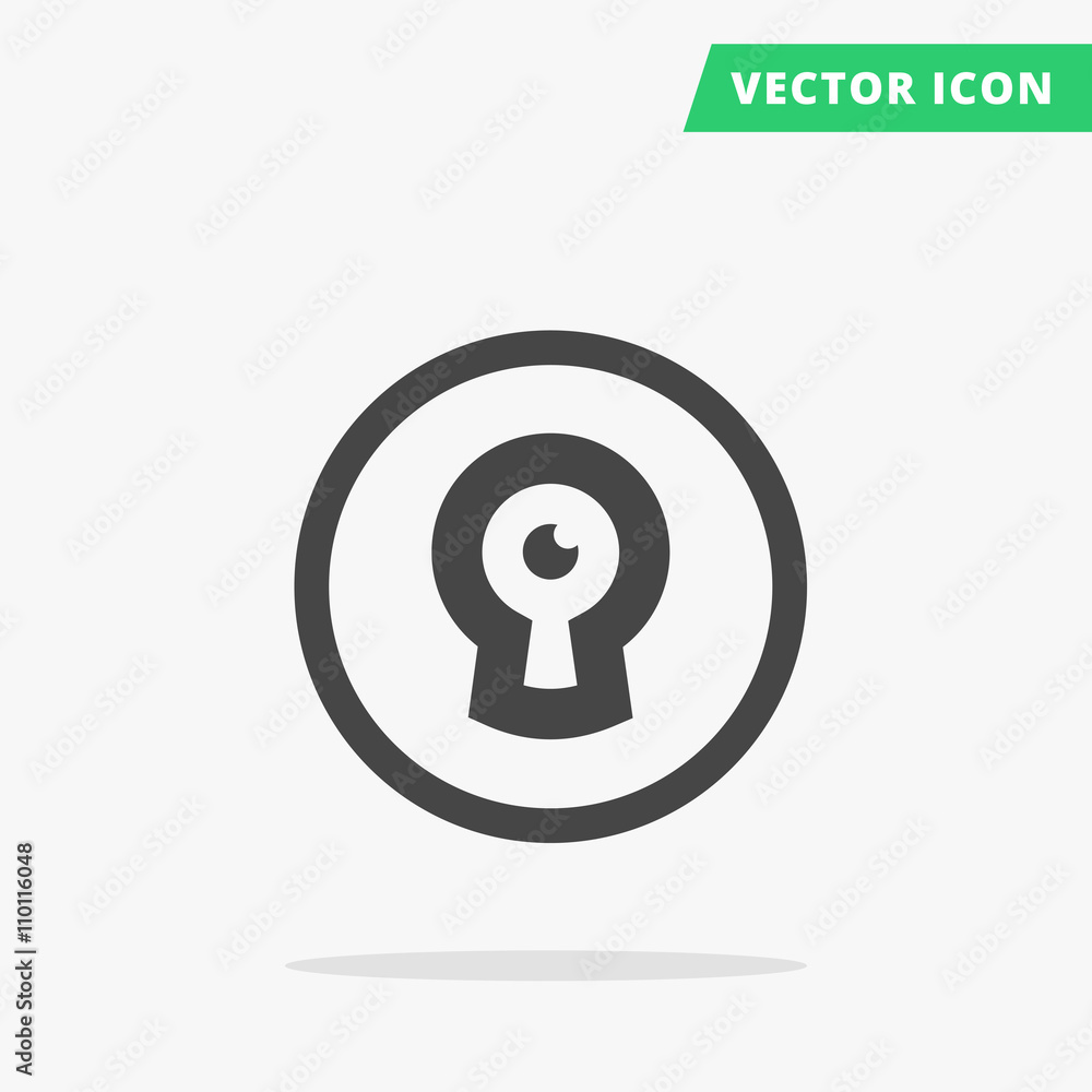 Keyhole flat vector icon Keyhole flat vector icon