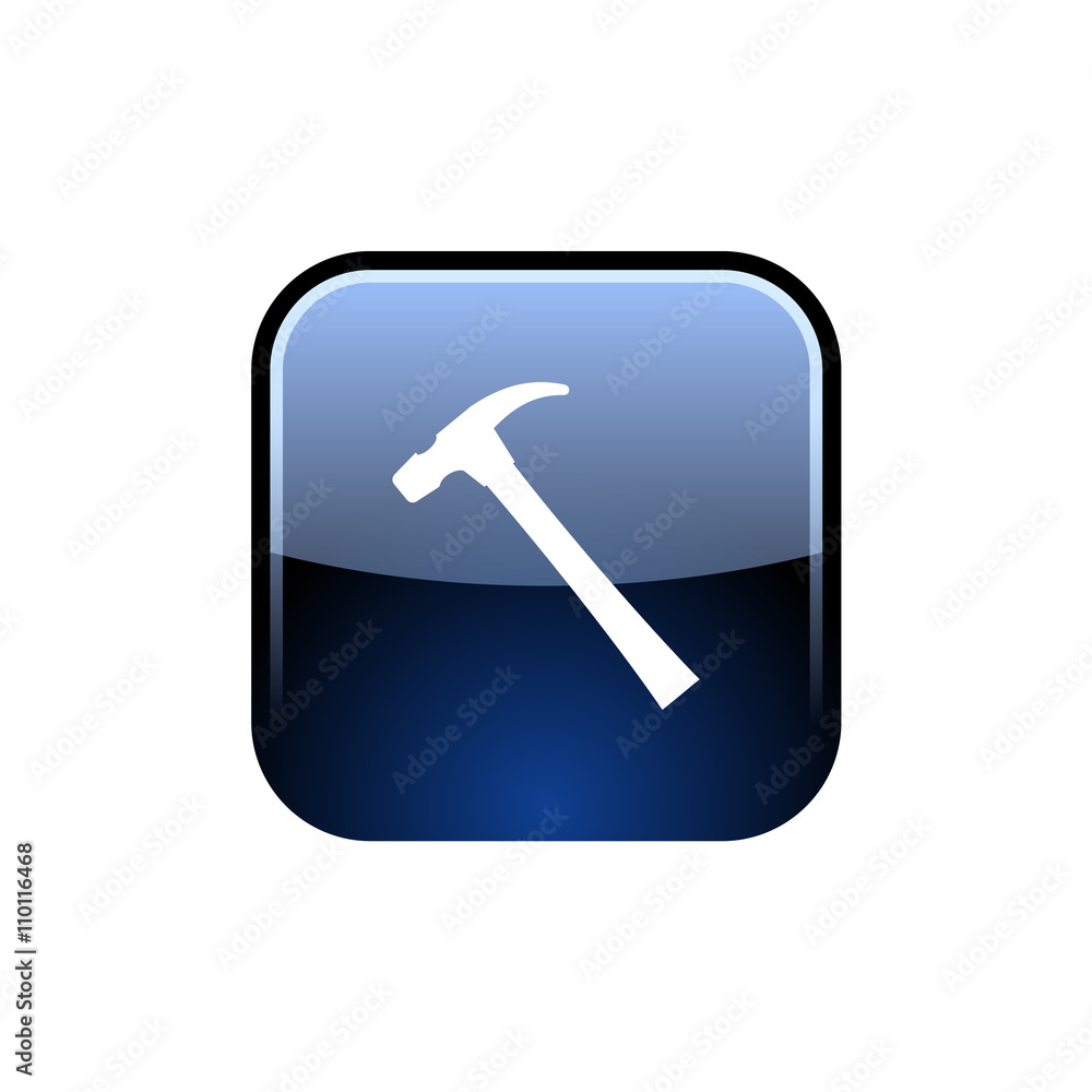 Hammer icon flat style vector icon Hammer icon flat style vector icon