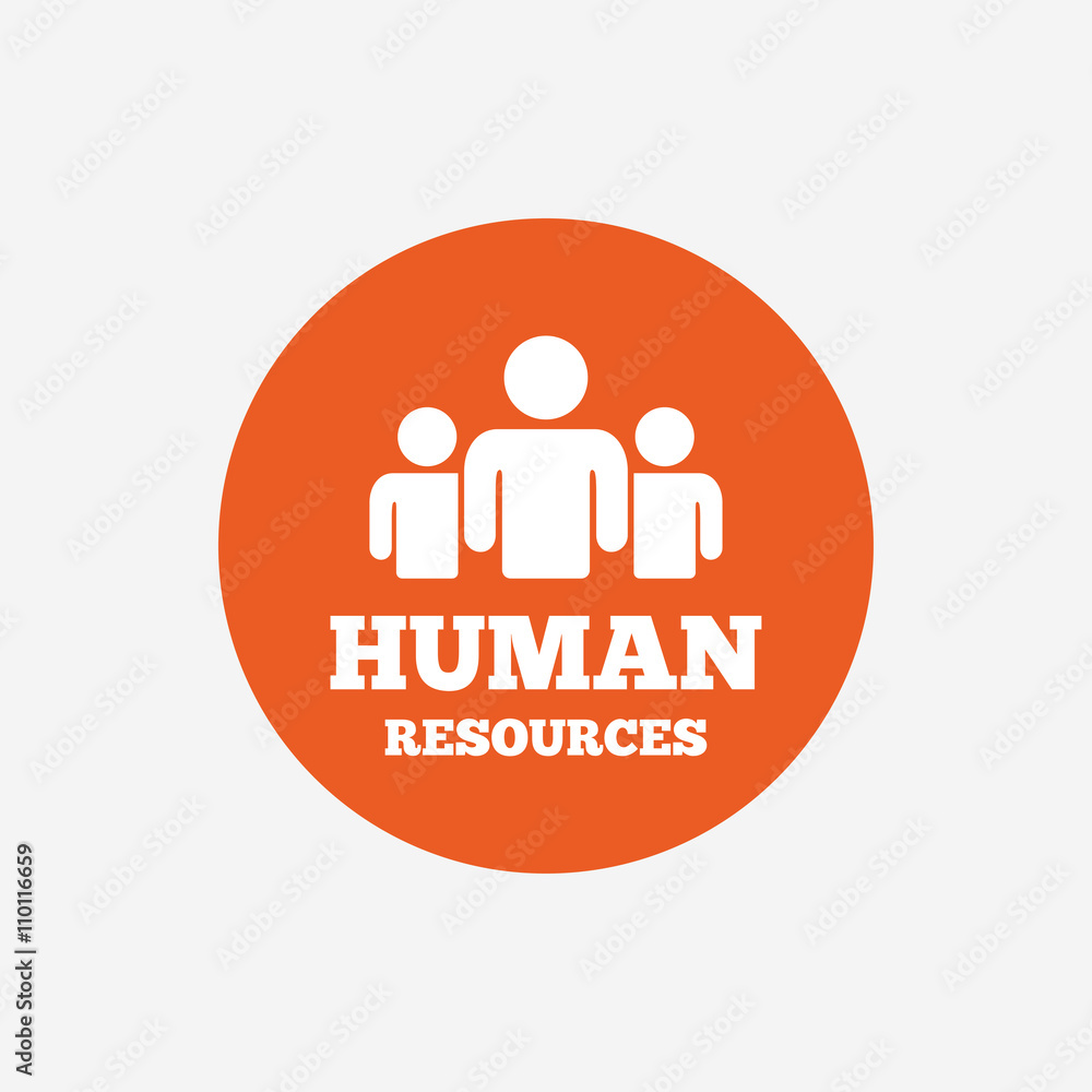 Human resources sign icon. HR symbol Human resources sign icon. HR symbol