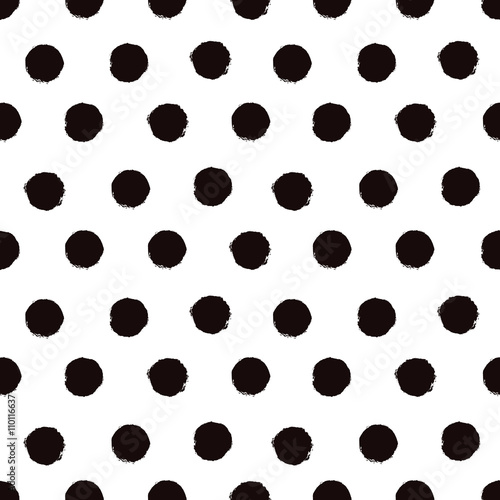 Polka dot seamless pattern