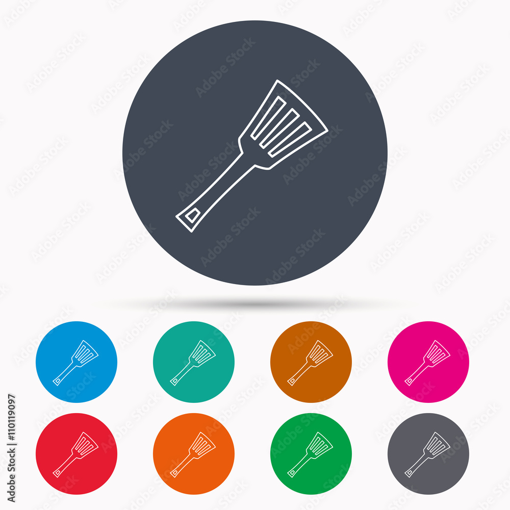 Kitchen utensil icon. Kitchenware spatula sign. Kitchen utensil icon. Kitchenware spatula sign.