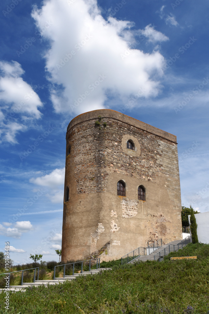 Tower of the castle of the village of Redondo, Alentejo region, Portugal Tower of the castle of the village of Redondo, Alentejo region, Portugal