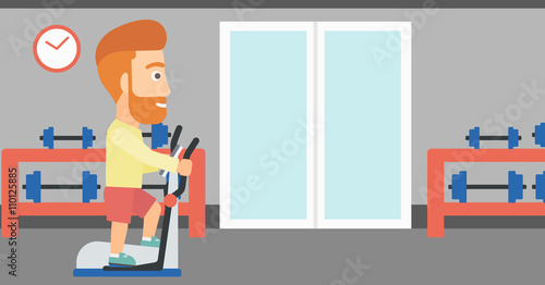 Man making exercises.