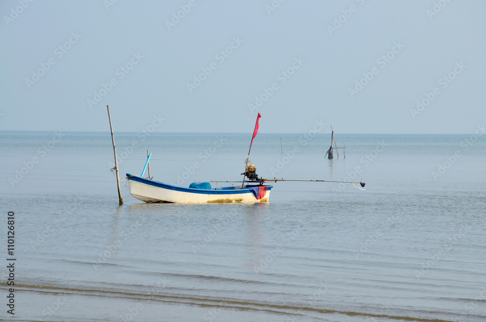 Fishing Boat floating in Andaman Sea