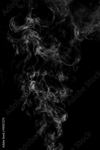 Abstract smoke on black background.