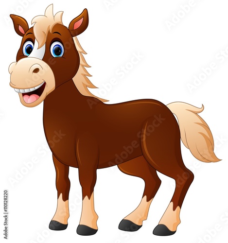 Cute horse cartoon