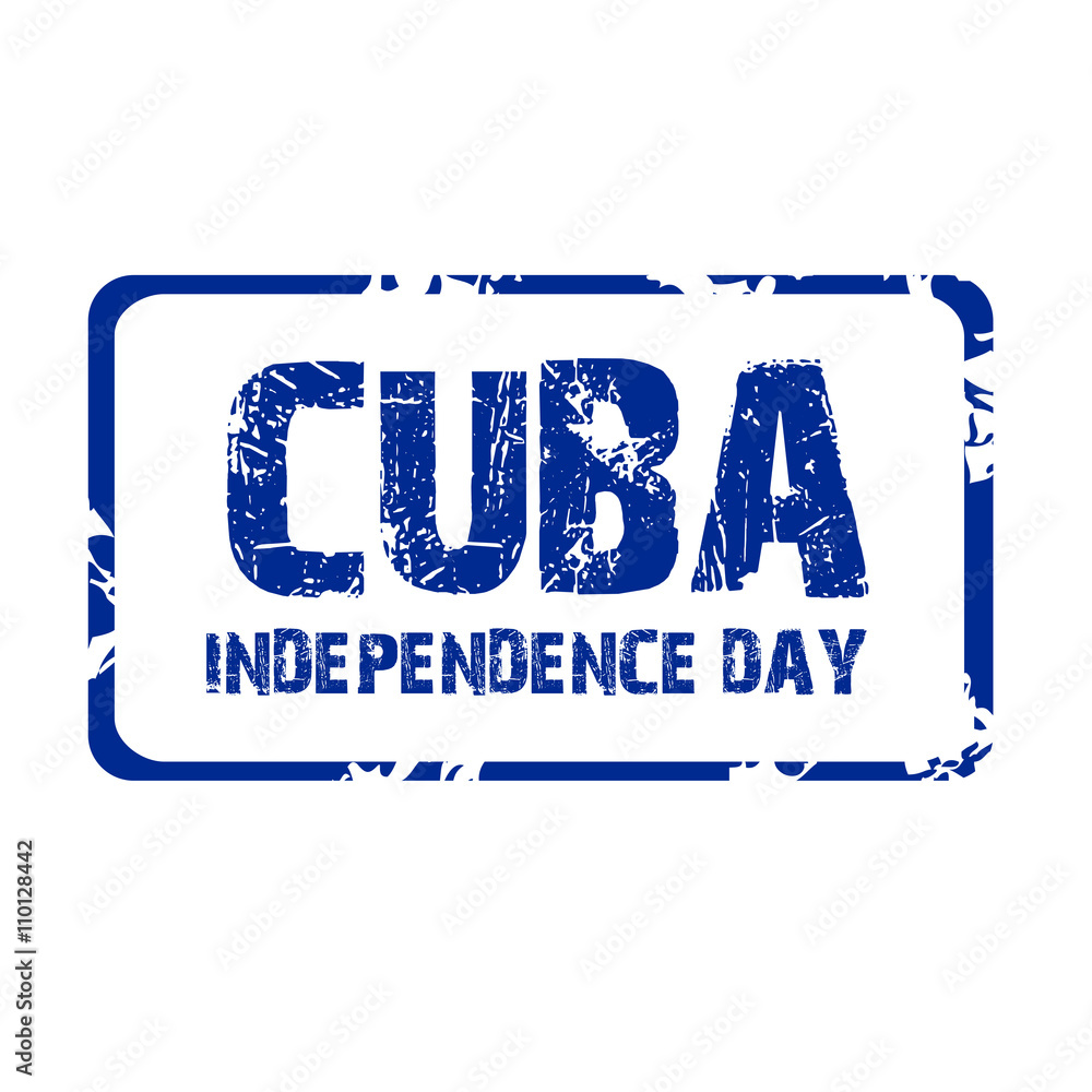 Fototapeta premium Cuba Independence Day.