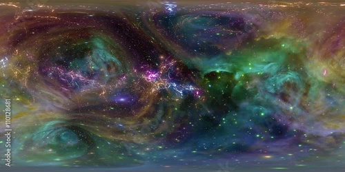 360 VR Space 3001: Virtual reality video of flying through star fields in space (Loop). Designed to be used in Oculus Rift, Samsung Gear VR and other virtual reality displays.