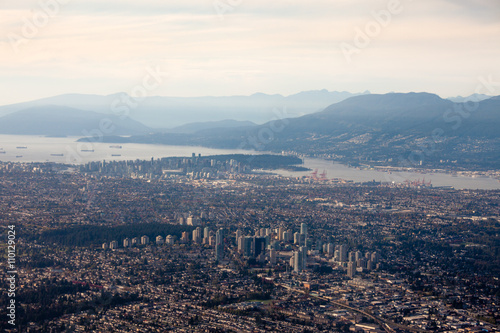 Fraser Valley Lower Mainland Vancouver city aerial