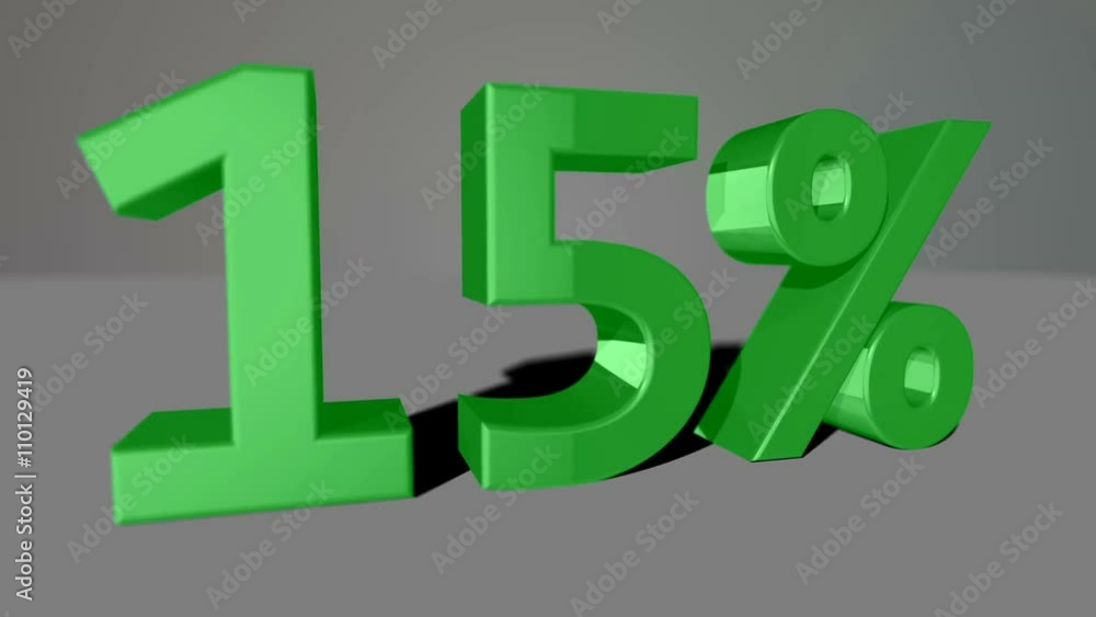 Green growing 3D numbers, counting up to 62% including luma matte Green growing 3D numbers, counting up to 62% including luma matte